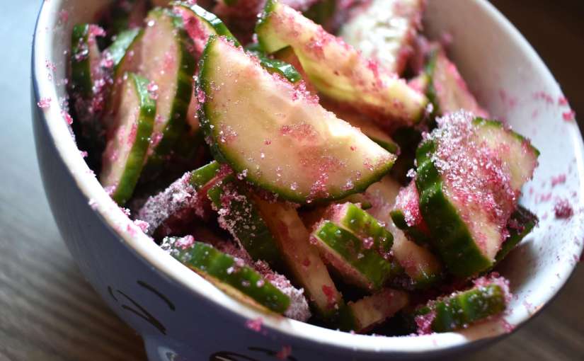 Agurk med gelèpulver